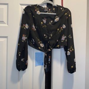 Floral print top